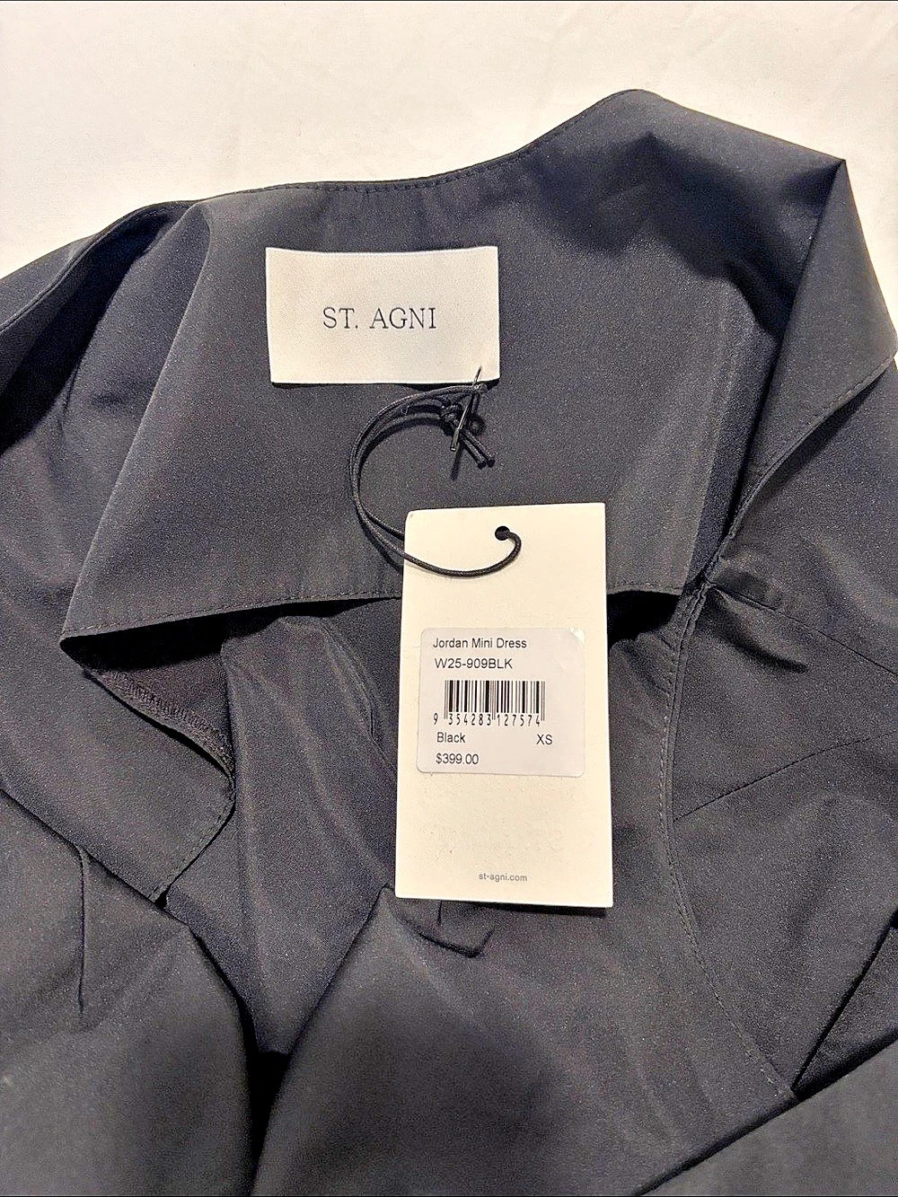 St. Agni Black Mini Dress. NWT - Picture 4 of 6